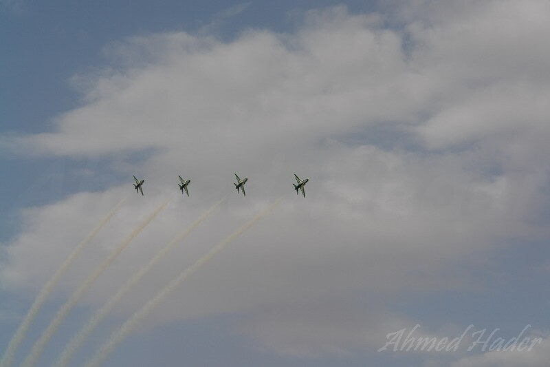 Royal Saudi Air Force Green arrows team airshow