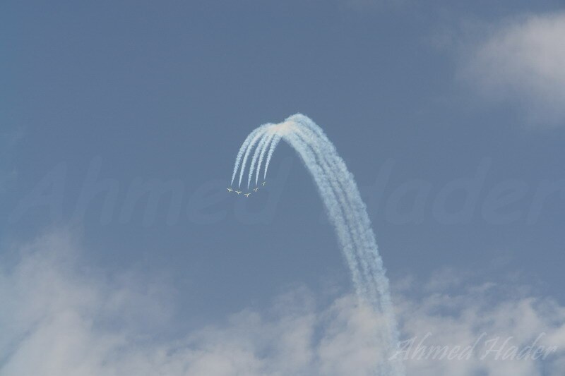 Royal Saudi Air Force Green arrows team airshow