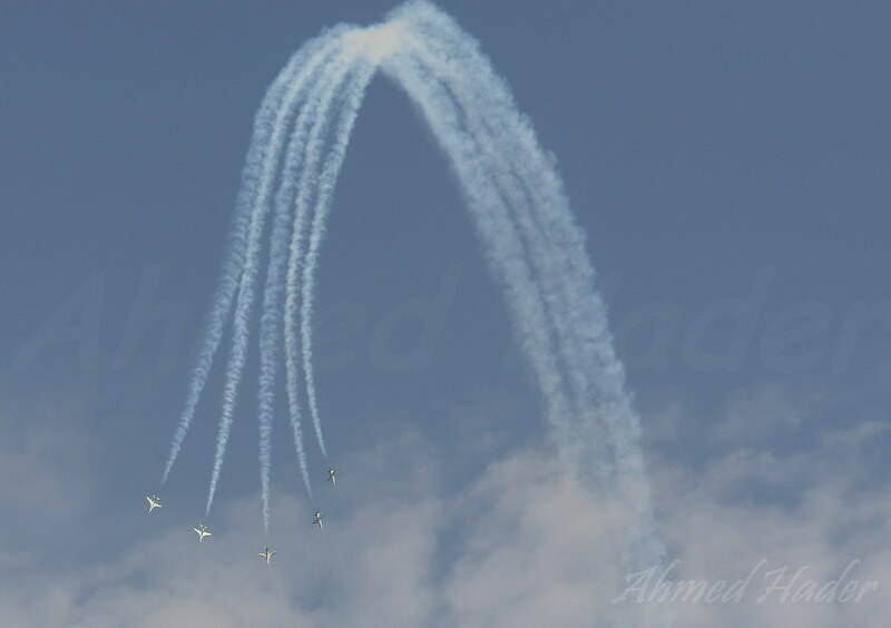 Royal Saudi Air Force Green arrows team airshow