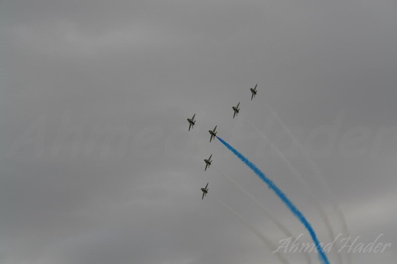 Royal Saudi Air Force Green arrows team airshow