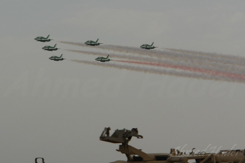 Royal Saudi Air Force Green arrows team airshow