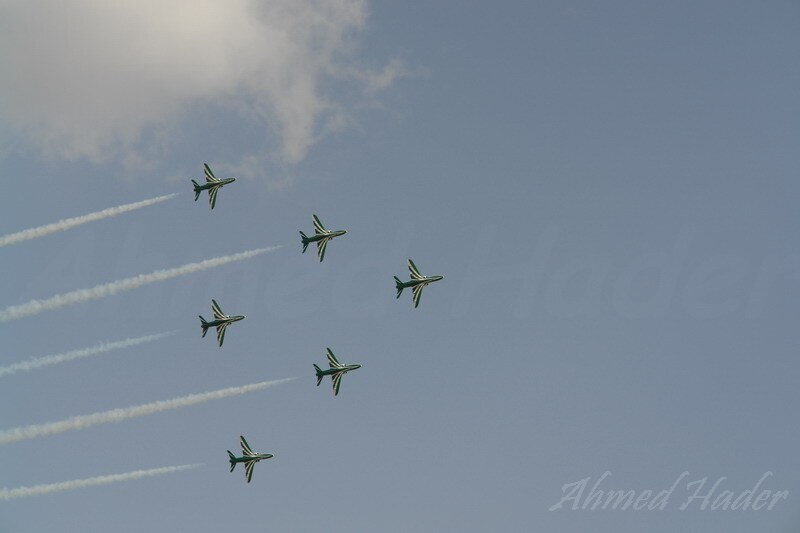 Royal Saudi Air Force Green arrows team airshow
