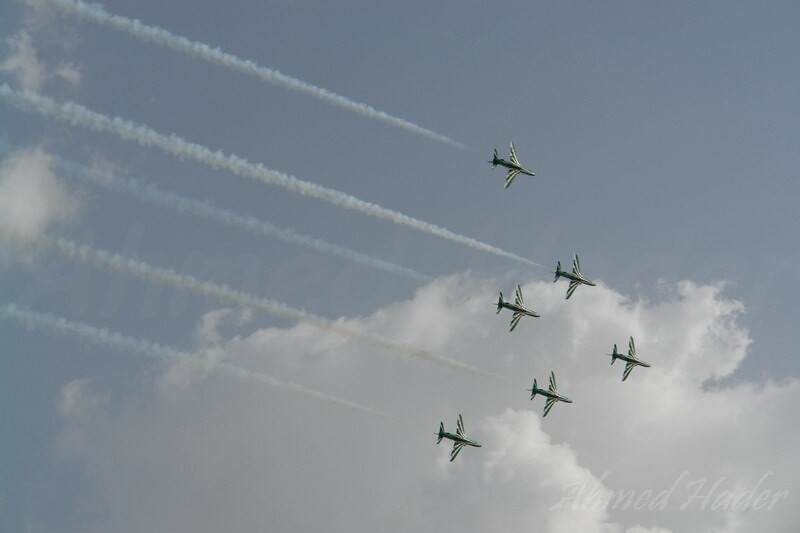Royal Saudi Air Force Green arrows team airshow