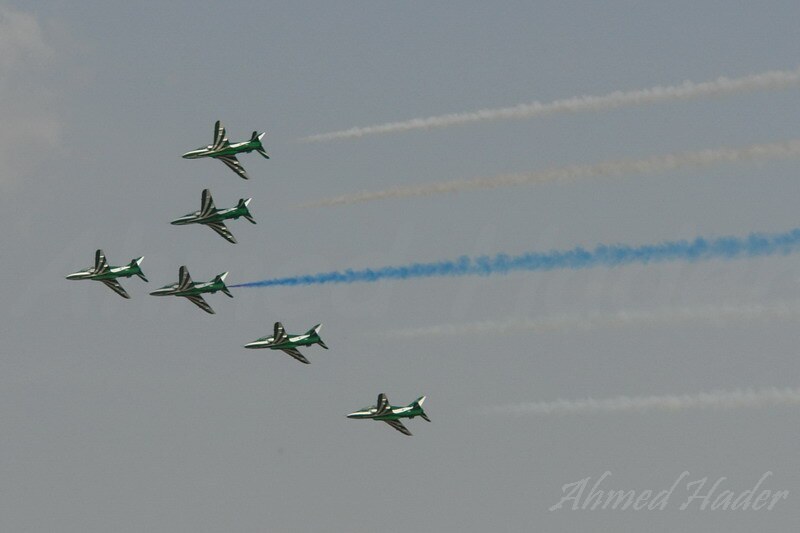 Royal Saudi Air Force Green arrows team airshow