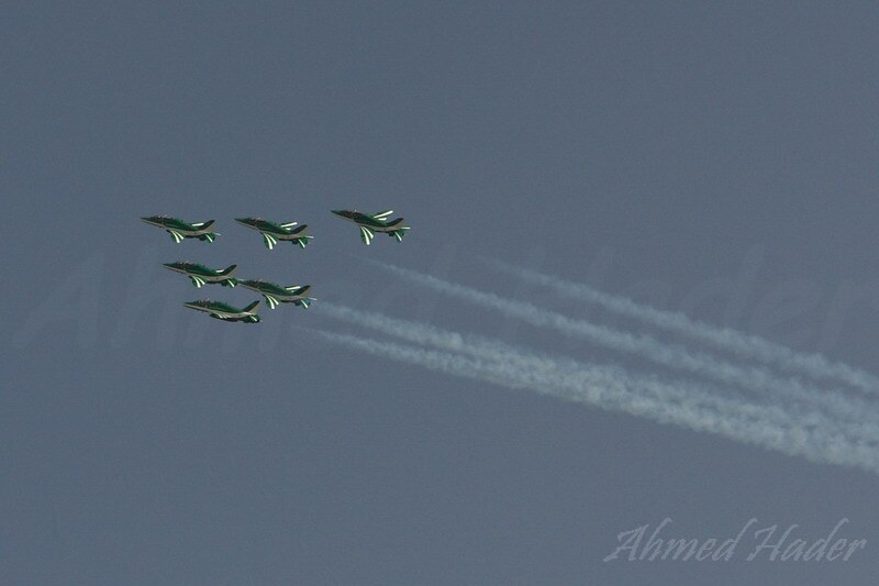 Royal Saudi Air Force Green arrows team airshow