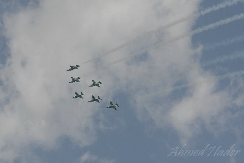 Royal Saudi Air Force Green arrows team airshow