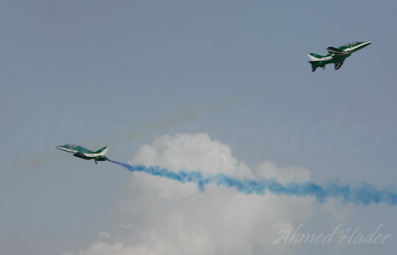 Royal Saudi Air Force Green arrows team airshow