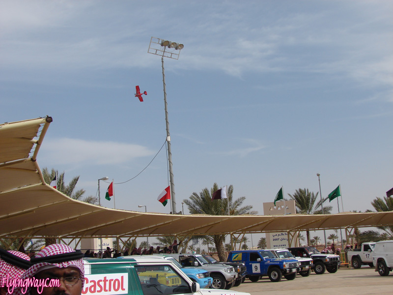 Hail city desert rally raising cars